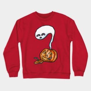 Pumpkin Ghost Jack O Lantern Crewneck Sweatshirt